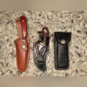 Pocket Knife’s with Sheathes Vintage 3